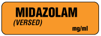 MIDAZOLAM (VERSED) mg/ml Anesthesia Label