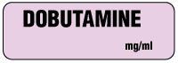 DOBUTAMINE mg/ml Anesthesia Label