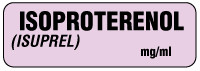 ISOPROTERENOL (ISUPREL) mg/ml Anesthesia Label