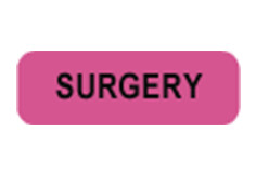 Surgery Label (Fl. Pink)