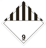 Miscellaneous Hazard Class 9 Placard