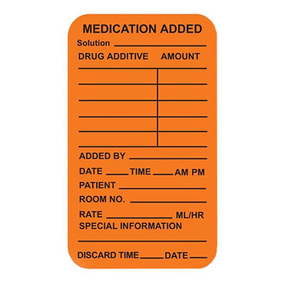 Medication Added Label