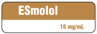 ESmolol 10 mg/mL Anesthesia Label