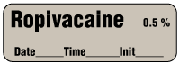 Ropivacaine 0.5% - Date, Time, Init. Anesthesia Label