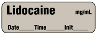 Lidocaine   mg/mL -  Date, Time, Init.