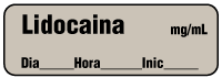 Lidocaina mg/mL - Date, Time, Init.