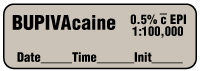 BUPIVAcaine 0.5% c EPI 1:100,000 - Date, Time, Init. Anesthesia Label