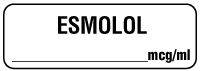ESMOLOL ______mcg/ml Anesthesia Label