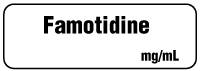 Famotidine mg/mL Anesthesia Label
