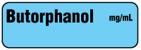 Butorphanol mg/mL Anesthesia Label