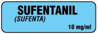 SUFENTANIL (SUFENTA)  10 mg/ml Anesthesia Label
