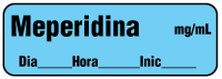Meperidina mg/mL -  Date, Time, Init.