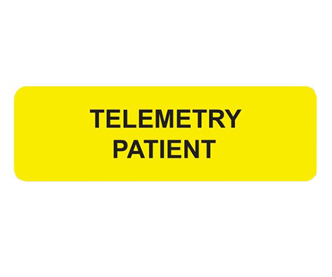 Telemetry Patient Label
