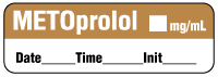 METOprolol mg/mL - Date, Time, Init. Anesthesia Label