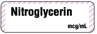Nitroglycerin mcg/mL Anesthesia Label