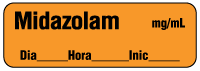 Midazolam mg/ml - Date, Time, Init.