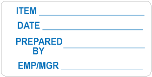 Item/Date/Prepared By 2" X 4" - Ultra Removable