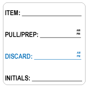 ITEM / PULL-PREP / DISCARD 2