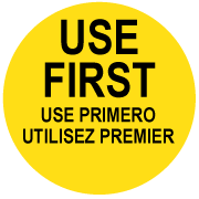 USE FIRST (TRILINGUAL) 2" - Ultra Removable
