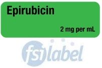 Epirubicin 2 mg per mL Syringe Label