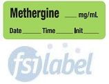 Methergine mg/mL - Date, Time, Init. Syringe Label