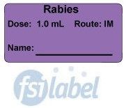 Rabies Dose: 1.0 mL/Route: IM  Vaccine Label