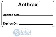 Anthrax Opened / Expired Vaccine Label