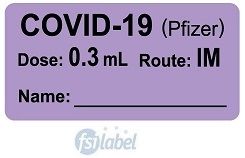 COVID-19 (Pfizer) Dose: 0.3 mL/Route: IM Vaccine Label