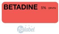 Betadine 5% OPHTH Syringe Label