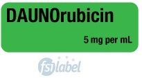 DAUNOrubicin 5 mg per mL Syringe Label