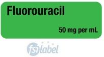 Fluorouracil 50 mg per mL Syringe Label