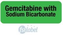 Gemcitabine with Sodium Bicarbonate Syringe Label