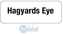 Hagyards Eye Syringe Label