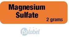 Magnesium Sulfate 2 grams Syringe Label