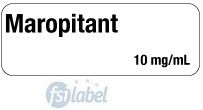 Maropitant 10 mg/mL Syringe Label
