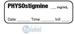 PHYSOSTIGMINE MG/ML - Date, Time, Init. Syringe Label
