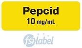 Pepcid 10 mg/mL Syringe Label