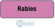Rabies Syringe Label