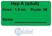 Hep A (adult) Dose: 1.0 mL/Route: IM  Vaccine Label