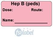 Hep B (peds)  Vaccine Label