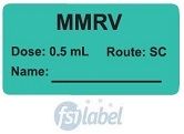 MMRV Dose: 0.5 mL/Route: SC  Vaccine Label