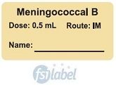 Meningococcal B Dose: 0.5 mL/Route: IM  Vaccine Label
