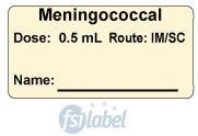 Meningococcal Dose: 0.5 mL/Route: IM/SC  Vaccine Label