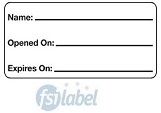 Name:  Opened on: /Expires on:  Vaccine Label