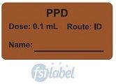 PPD Dose: 0.1 mL/Route: ID  Vaccine Label