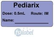 Pediarix Dose: 0.5mL Route: IM  Vaccinde Label