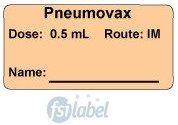 Pneumovax Dose: 0.5 mL/Route: IM  Vaccine Label