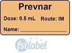 Prevnar Dose: 0.5 mL/Route: IM  Vaccine Label