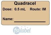 Quadracel Dose: 0.5 mL/Route: IM  Vaccine Label