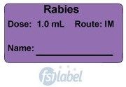 Rabies Dose: 1.0 mL/Route: IM  Vaccine Label